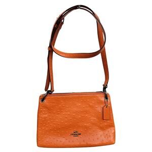 Coach Legacy Ostrich Embossed Leather Crossbody Bag